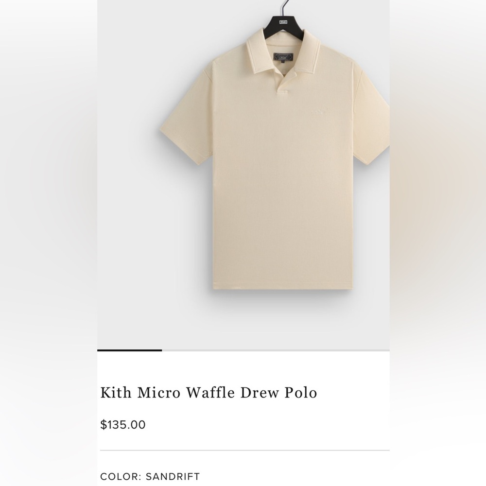 Kith Sandrift Micro Waffle Polo Shirt